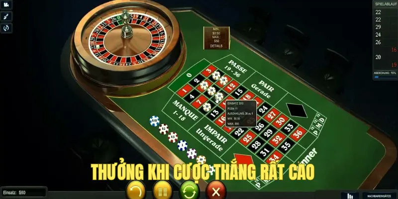 Thưởng khi bạn đặt cược thắng hấp dẫn